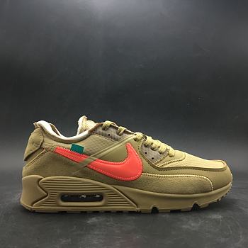 Off-White x Nike Air Max 90 ‘Desert Ore’ Release Date brown  AA7293-200