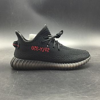 Adidas Yeezy 350 Boost V2 Black and red word children's shoes BB6372