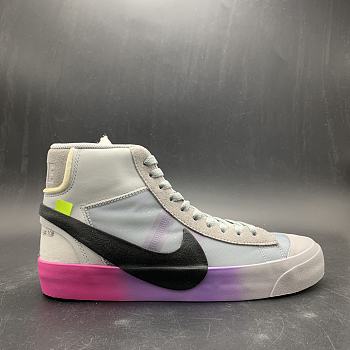Nike Off-White x Nike Blazer Mid White Gray Rainbow AA3832-002