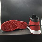 Air Jordan 1 Mid  Black And Red 554724-610 - 6