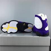 Air Jordan 13 Lakers Rivals White Purple Black 414571-105  - 3
