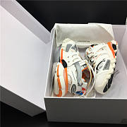 Balenciaga Track Trainers White Orange  542436 W1GB1 9059 - 2