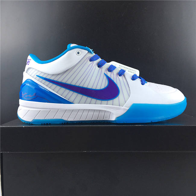  Nike Zoom Kobe 4 White Blue Purple AV6339-100  - 1