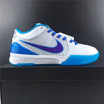  Nike Zoom Kobe 4 White Blue Purple AV6339-100 
