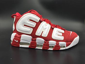 Nike Air More Uptempo Supreme White And Red  902290-600