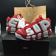 Nike Air More Uptempo Supreme White And Red  902290-600 - 4