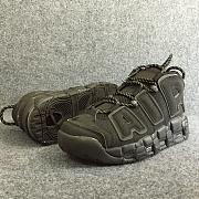 Nike Air More Uptempo All Black 3M Reflective  414962-004 - 4