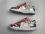 Off-White x Nike Dunk Low Silver - 5