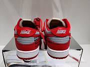 Nike Gray Red Off-White x Nike Dunk Low Gray Red  CT0856-600   - 4