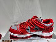 Nike Gray Red Off-White x Nike Dunk Low Gray Red  CT0856-600   - 3