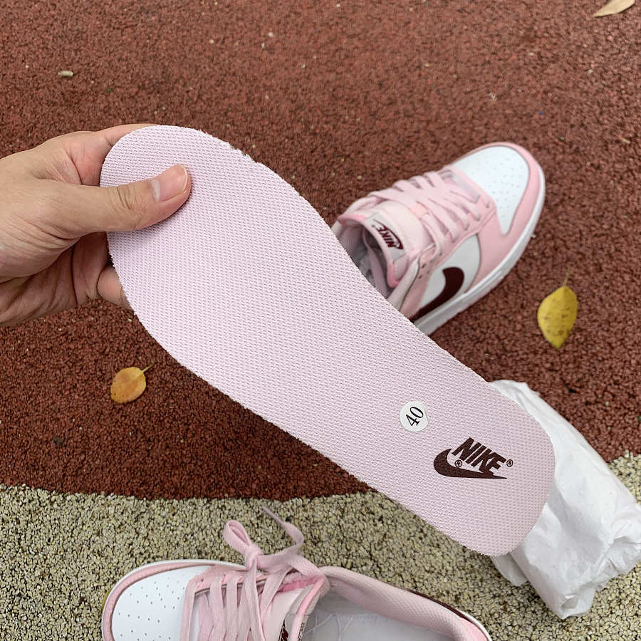 nike dunk pink foam red white