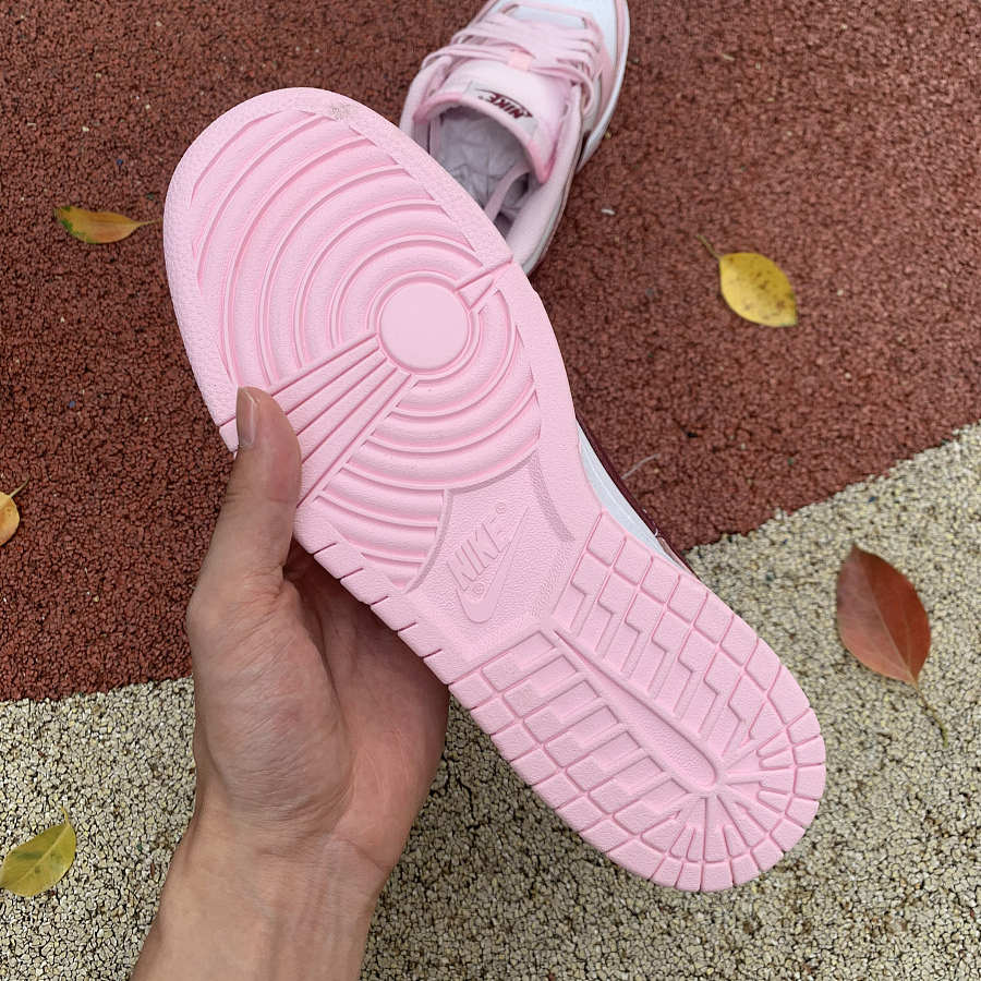 nike dunk pink foam red white