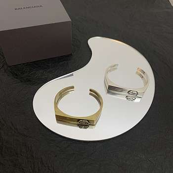 Balenciaga Bracelet Silver and Gold 