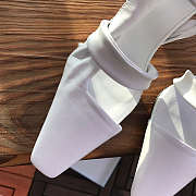 Bottega Veneta Leather The Point in White - 4