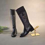  LOUIS VUITTON Fashion High Boots Black - 5