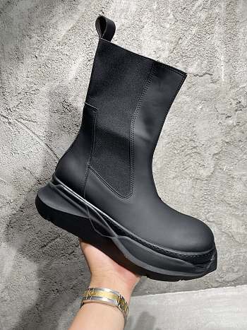 RICK OWENS DRKSHDW Black Abstract Beetle Boots 212126M236027