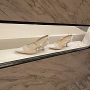 Christian Dior Formal Style Bridal Logo Sheer Dots Casual Style Pin Heels - 6