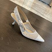 Christian Dior Formal Style Bridal Logo Sheer Dots Casual Style Pin Heels - 5