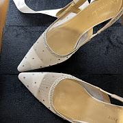 Christian Dior Formal Style Bridal Logo Sheer Dots Casual Style Pin Heels - 3