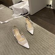 Christian Dior Formal Style Bridal Logo Sheer Dots Casual Style Pin Heels - 2