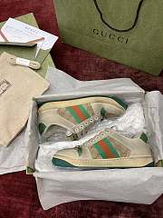 Gucci GG Screener Distressed 'GG Canvas' White Tan Green Red 546551-9Y920-9666 - 2