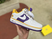 Nike Air Force 1 07 75th Anniversary NBA White Purple Yellow DC8864-001 - 5