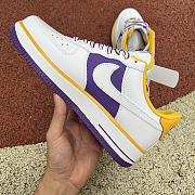 Nike Air Force 1 07 75th Anniversary NBA White Purple Yellow DC8864-001 - 3
