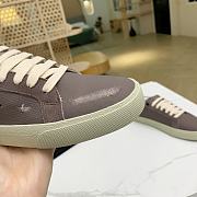 COURT CLASSIC EMBROIDERED SNEAKERS IN CANVAS AND SMOOTH LEATHER - 6