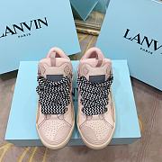 Lanvin Curb suede trim sneakers shoes - 6