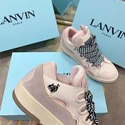Lanvin Curb suede trim sneakers shoes - 5