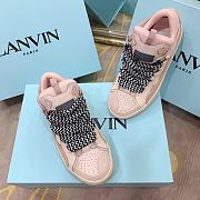 Lanvin Curb suede trim sneakers shoes - 4
