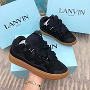 Lanvin Curb suede trim sneakers black - 1