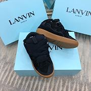 Lanvin Curb suede trim sneakers black - 6
