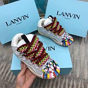 Lanvin Curb suede trim sneakers multi colour - 3