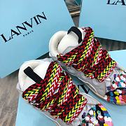 Lanvin Curb suede trim sneakers multi colour - 2