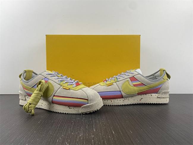 Nike Union x Cortez 50th Anniversary Beige, Yellow, Purple and Red - DR1413-100 - 1
