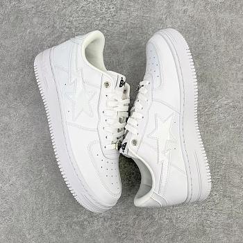 Bape sta Low Patent Leather White