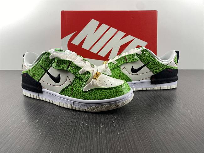 Nike Nike Dunk Low Disrupt Low Top White Green Black Snake - DV1491-101 - 1
