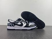 Nike Dunk Low Black and White Zebra Pattern - 1
