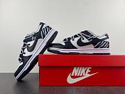 Nike Dunk Low Black and White Zebra Pattern - 5