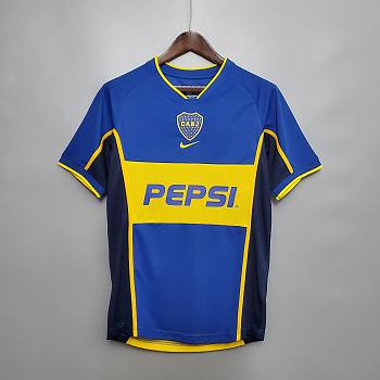  Boca Juniors home retro soccer jersey-19_2002