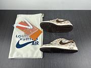 Nike Air Force 1 LV Low LV rice white brown with LV case - 5