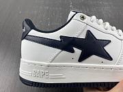 Bape sta Low Patent Leather White black star - 6