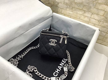 Chanel small classic box black - 11*8.5*7cm