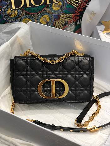 Dior Caro Bag M3360 Black Size 20*12*7cm