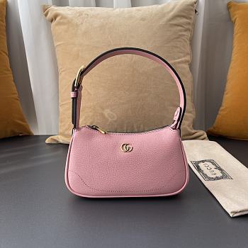 Gucci Aphrodite mini shoulder bag light pink leather 739076-AAA9F-5815 21x12x4cm
