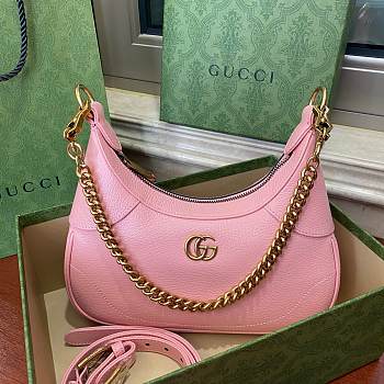 Gucci Aphrodite small shoulder bag ‎light pink 731817-AAA9F-6627 25x19x7cm