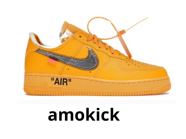 Nike Air Force 1 Low Off-White ICA University Gold - DD1876-700 - 1
