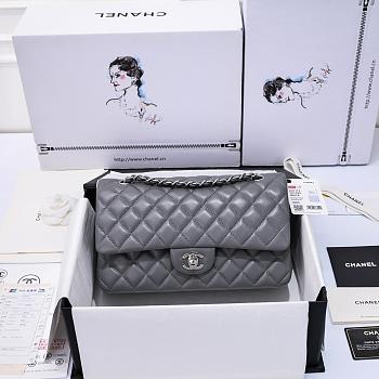 Chanel classic flap grey bag -25,5*15,5*6,5cm