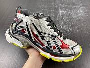Balenciaga Runner Sneaker in black, white, red and neon - 677403-W3RB6-9167 - 2